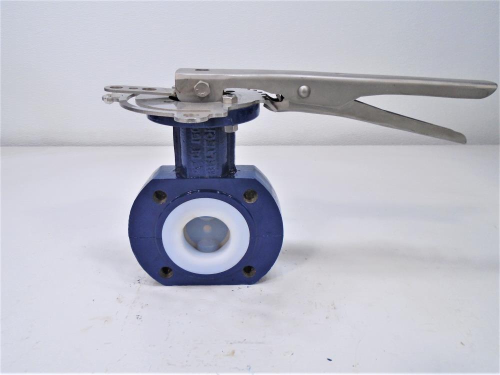 Sure Seal LBF 2" 150# Ductile Iron/Pro-Teflon Lug Butterfly Valve, LBFL1VPP00